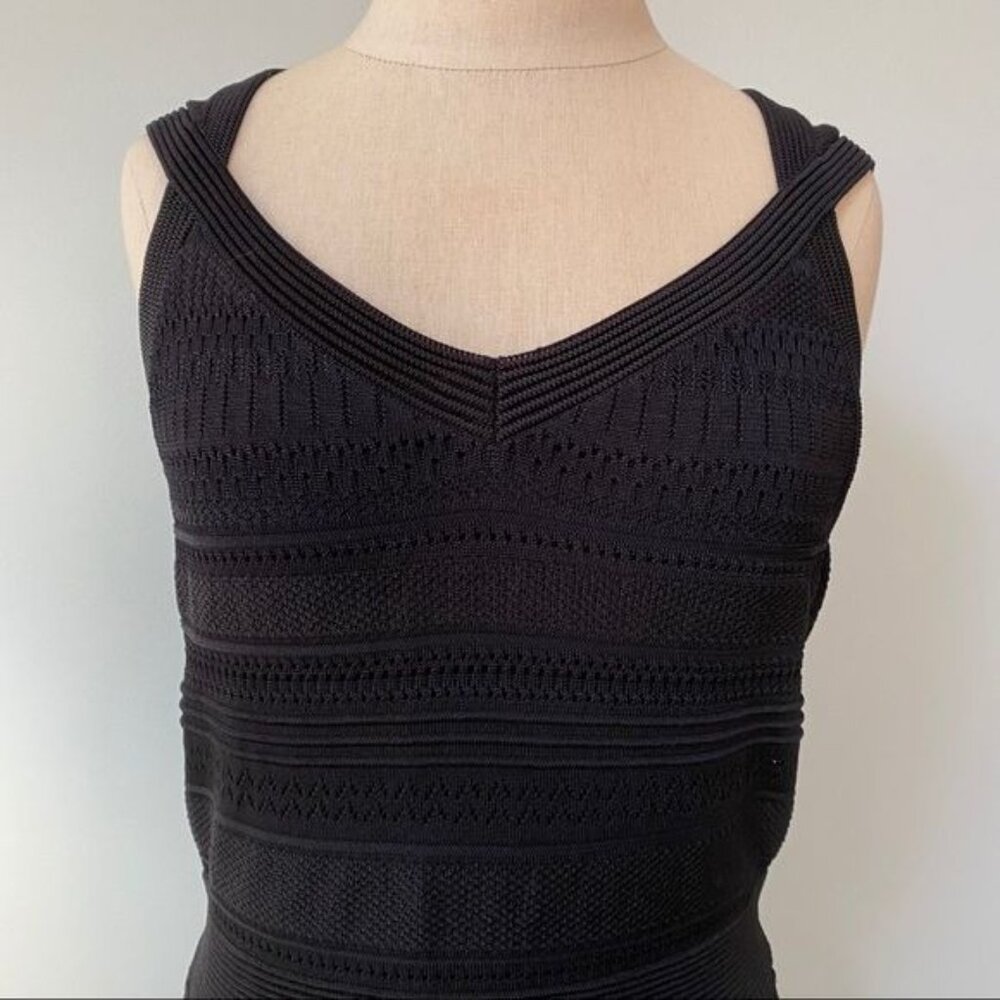 Cache Black Cocktail Bodycon Dress - Picture 4 of 14